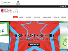 Tablet Screenshot of freshfacedesigns.com